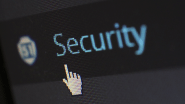 a security logo on a screen