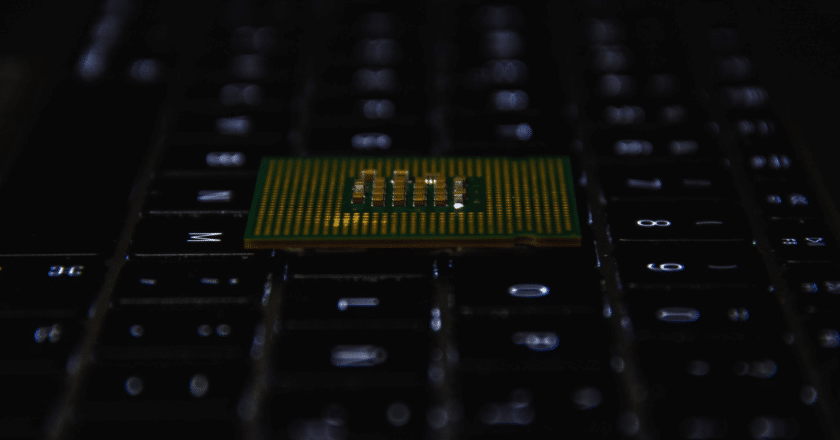 a computer microchip
